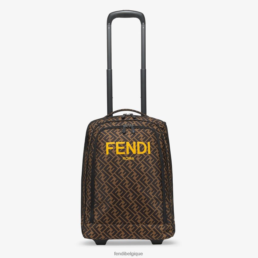 accessoires Fendi Sac à dos junior "rentrée scolaire" à roulettes et logo all-over mode enfants 8X8J2J2827 Fendi Sac