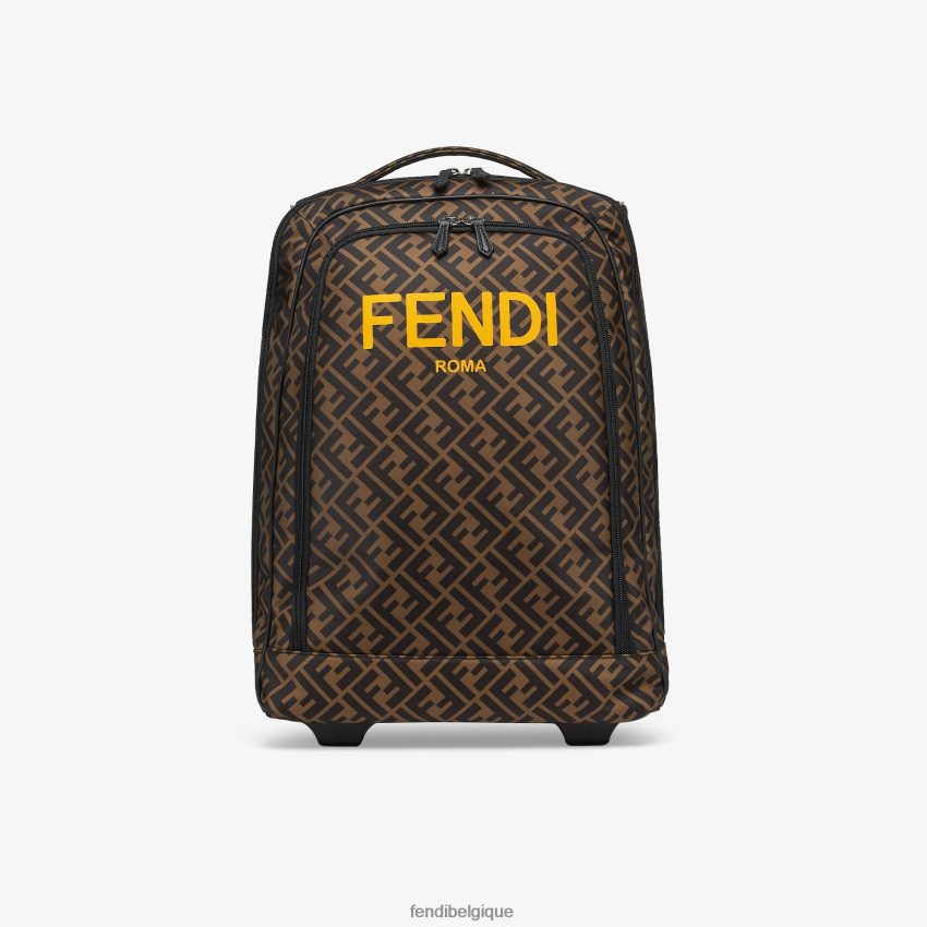 accessoires Fendi Sac à dos junior \"rentrée scolaire\" à roulettes et logo all-over mode enfants 8X8J2J2827 Fendi Sac