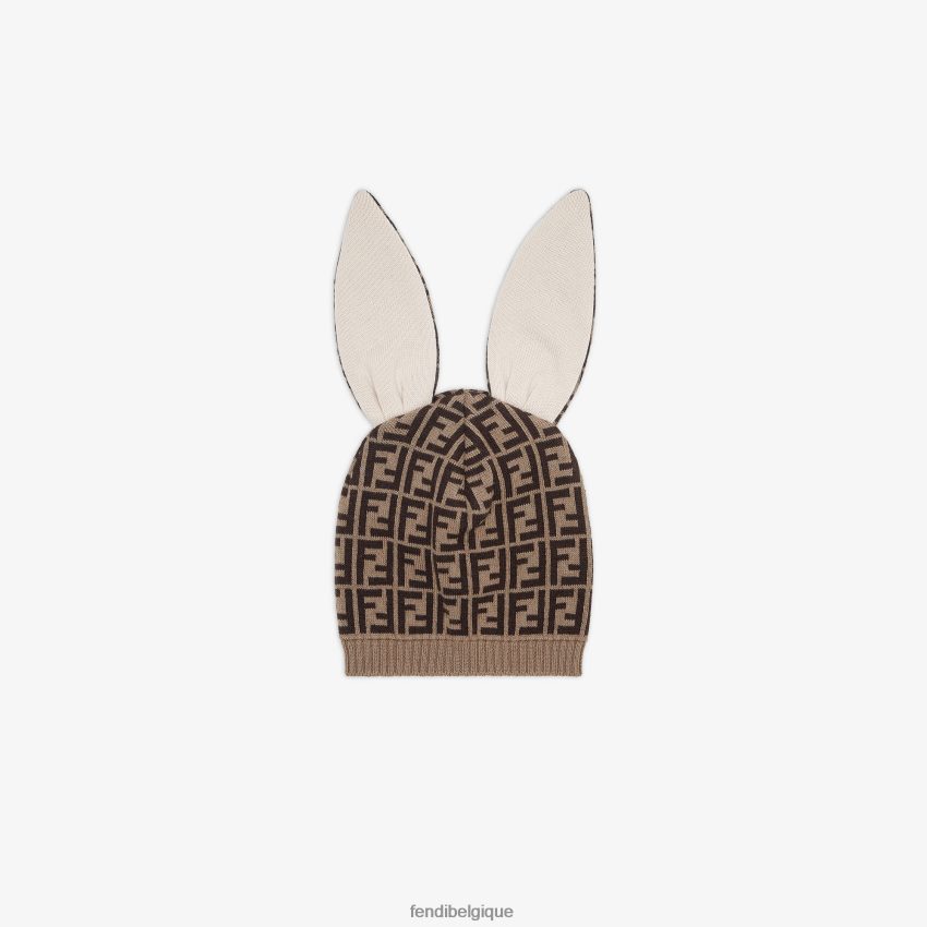 accessoires Fendi bonnet en tricot à logo ff mode enfants 8X8J2J2788 Fendi Sac