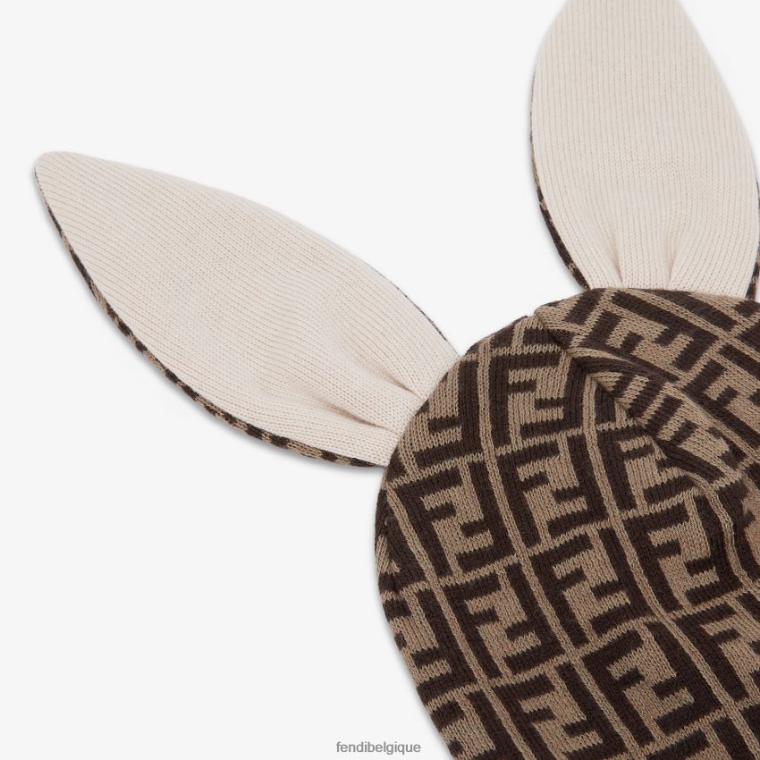 accessoires Fendi bonnet en tricot à logo ff mode enfants 8X8J2J2788 Fendi Sac