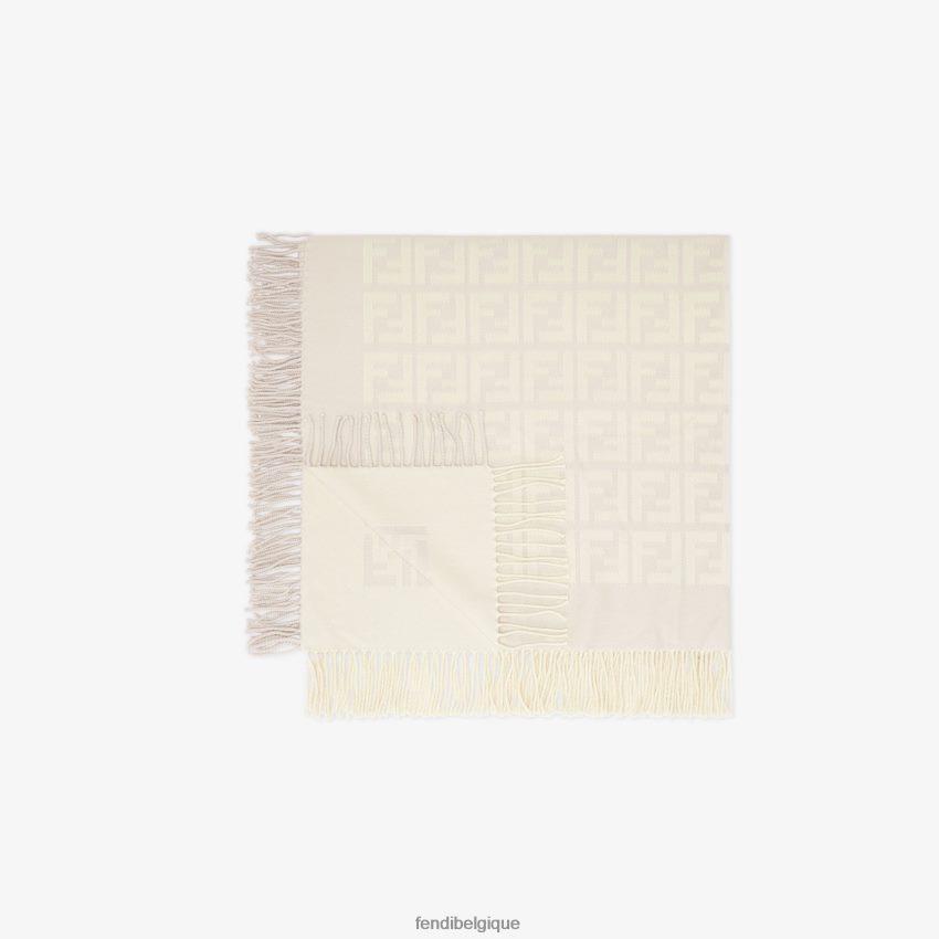 accessoires Fendi couverture bébé en laine et cachemire avec logo 3D all-over mode enfants 8X8J2J2792 Fendi Belgique