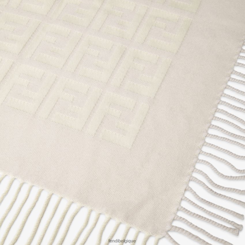 accessoires Fendi couverture bébé en laine et cachemire avec logo 3D all-over mode enfants 8X8J2J2792 Fendi Belgique