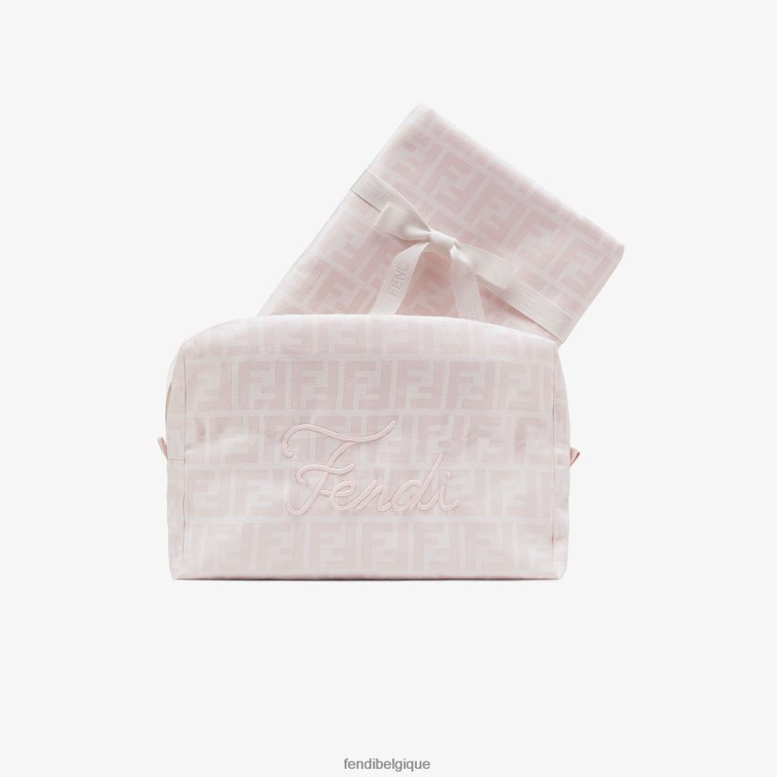 accessoires Fendi ensemble bébé en coton et soie avec drap bébé et trousse de toilette mode enfants 8X8J2J2793 Fendi Lunette De Soleil