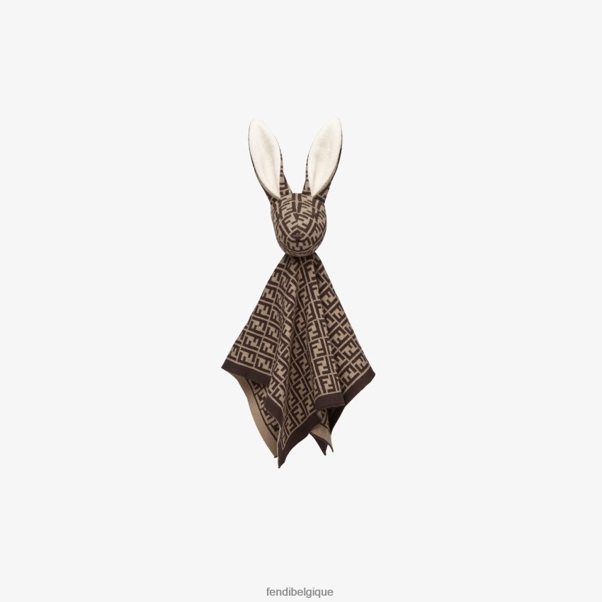 accessoires Fendi peluche bébé en coton et cachemire avec logo mode enfants 8X8J2J2826 Fendi Lunette De Soleil