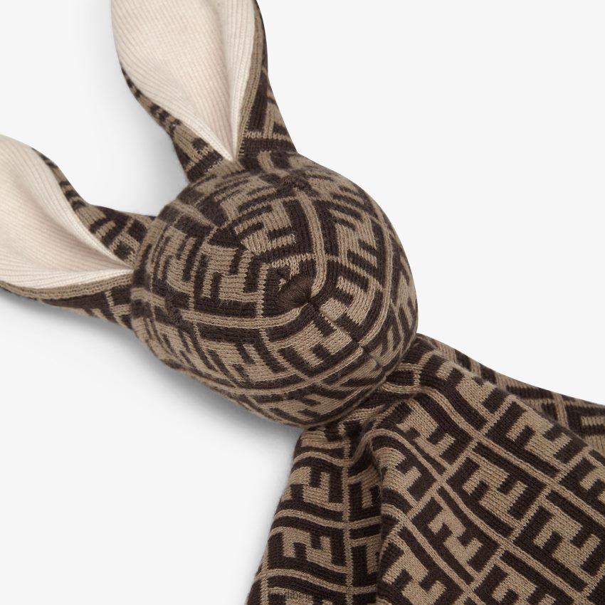 accessoires Fendi peluche bébé en coton et cachemire avec logo mode enfants 8X8J2J2826 Fendi Lunette De Soleil