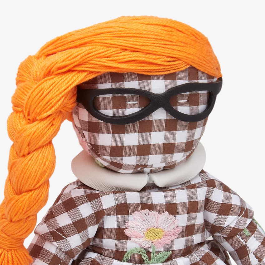 accessoires Fendi broche en coton crème et vichy multicolore enfants 8X8J2J2932 Fendi Sac