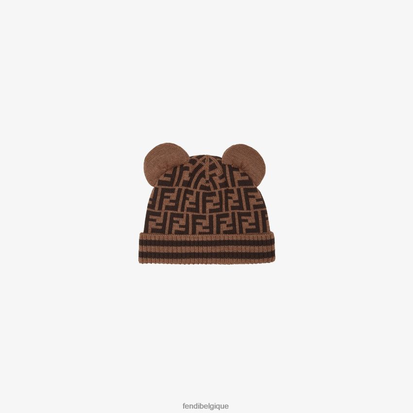 accessoires Fendi bonnet junior en laine vierge avec logo mode enfants 8X8J2J2935 Fendi Sac