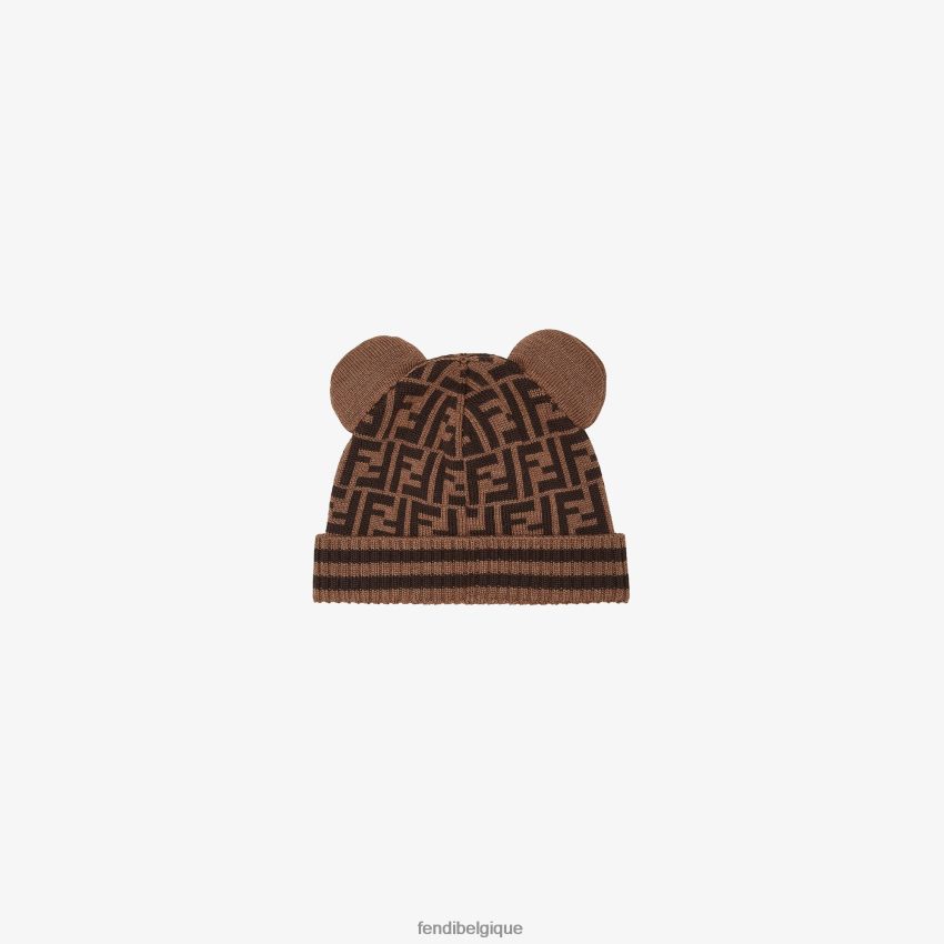 accessoires Fendi bonnet junior en laine vierge avec logo mode enfants 8X8J2J2935 Fendi Sac