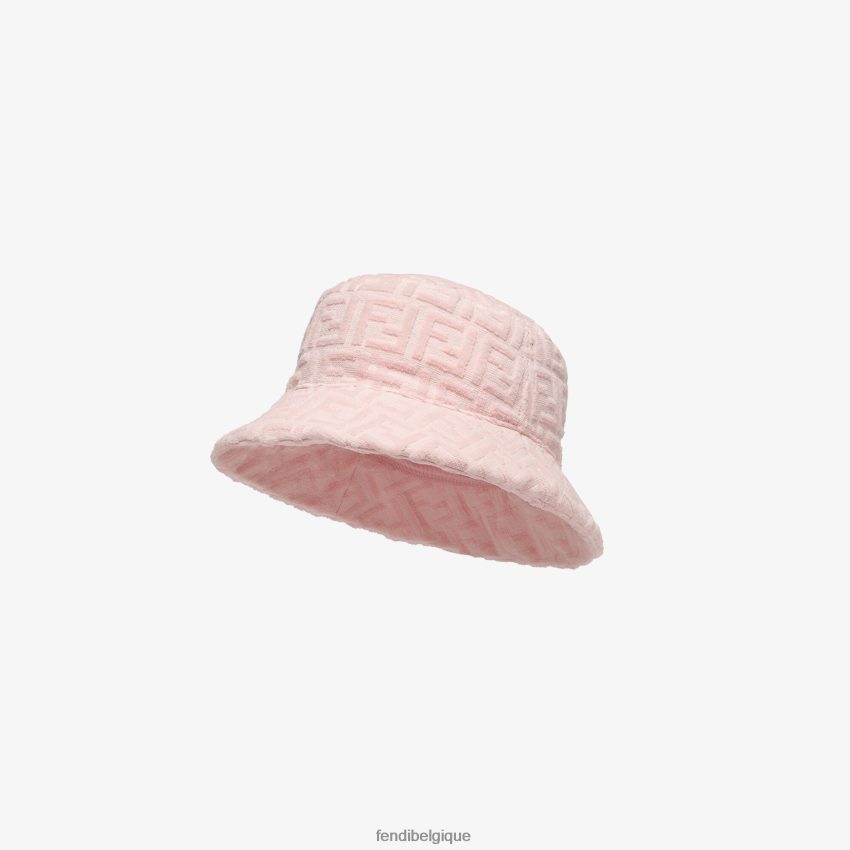 accessoires Fendi chapeau cloche en éponge avec logo rose enfants 8X8J2J2966 Fendi Belgique