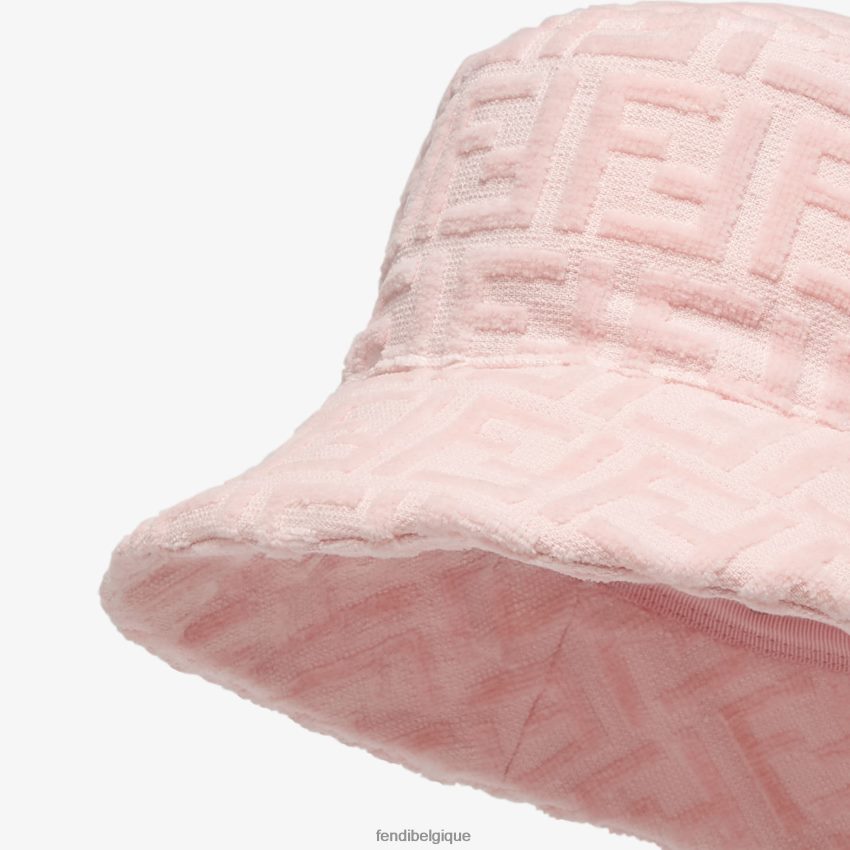 accessoires Fendi chapeau cloche en éponge avec logo rose enfants 8X8J2J2966 Fendi Belgique