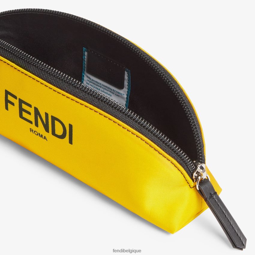 accessoires Fendi étui à stylo en nylon jaune enfants 8X8J2J2938 Fendi Sac