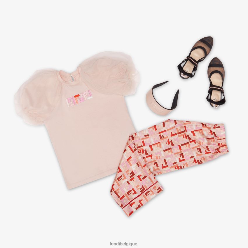 chaussures Fendi ballerines résille junior fille mode enfants 8X8J2J2950 Fendi Sac