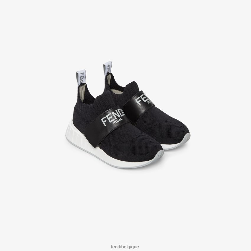 chaussures Fendi baskets junior en résille noir enfants 8X8J2J2858 Fendi Belgique