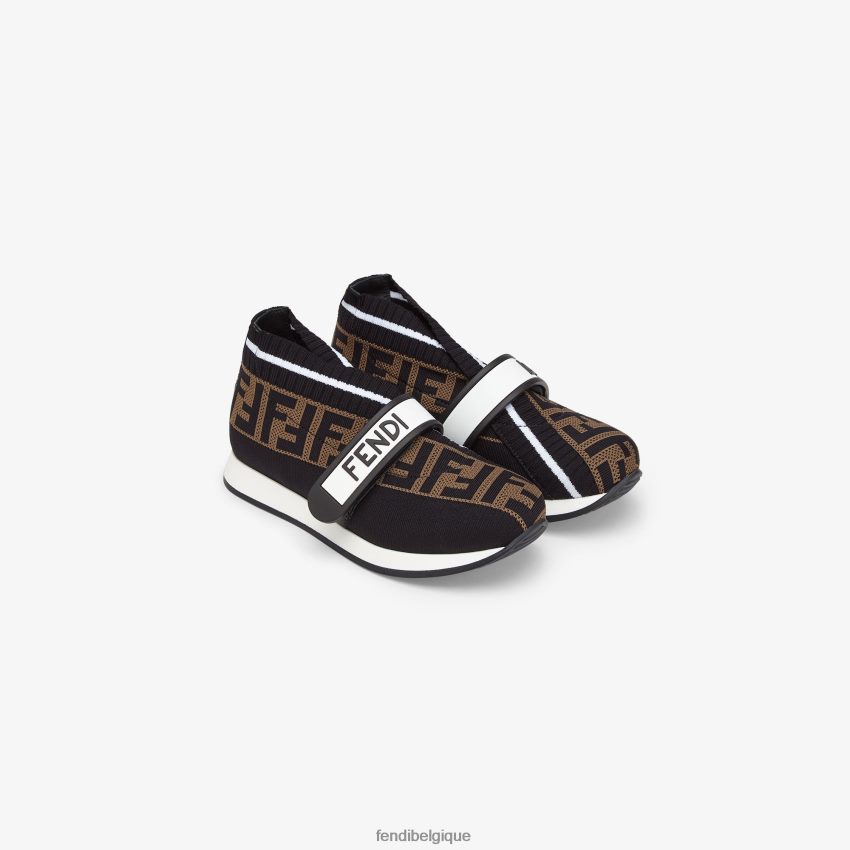 chaussures Fendi baskets junior unisexes en tissu mode enfants 8X8J2J2949 Fendi Lunette De Soleil