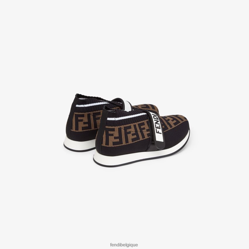 chaussures Fendi baskets junior unisexes en tissu mode enfants 8X8J2J2949 Fendi Lunette De Soleil