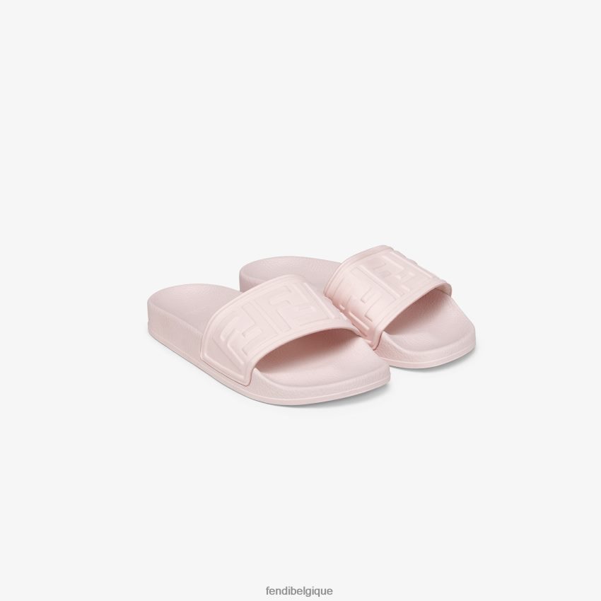 chaussures Fendi toboggans de piscine en caoutchouc avec logo rose enfants 8X8J2J2913 Fendi Lunette De Soleil
