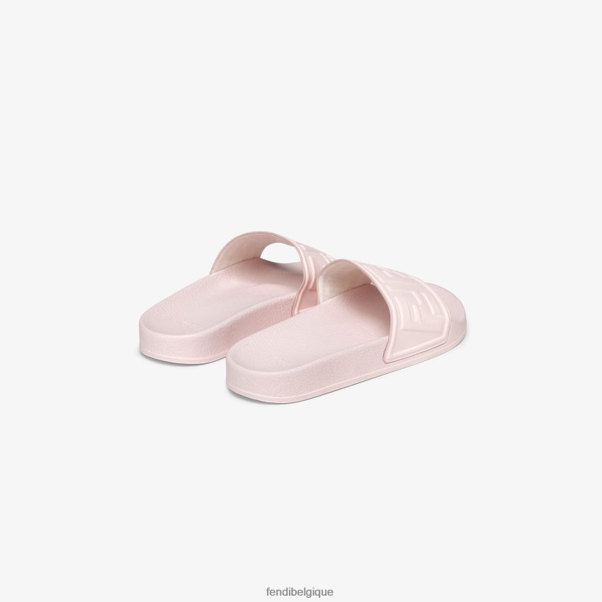 chaussures Fendi toboggans de piscine en caoutchouc avec logo rose enfants 8X8J2J2913 Fendi Lunette De Soleil