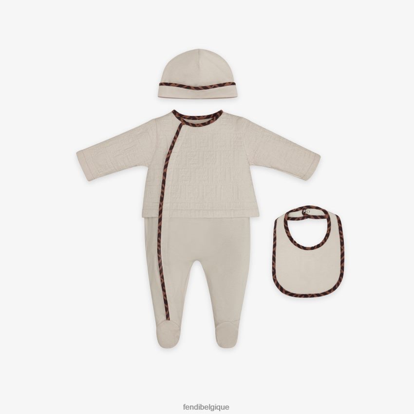 vêtements Fendi ensemble bébé en coton matelassé mode enfants 8X8J2J2836 Fendi Sac