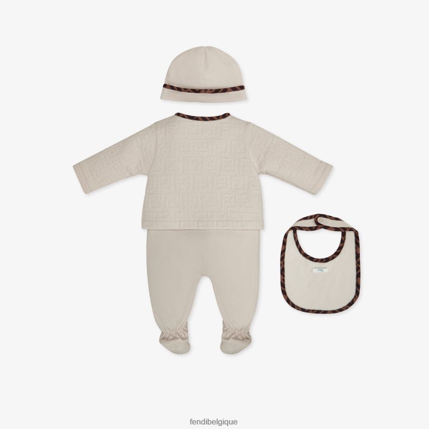 vêtements Fendi ensemble bébé en coton matelassé mode enfants 8X8J2J2836 Fendi Sac