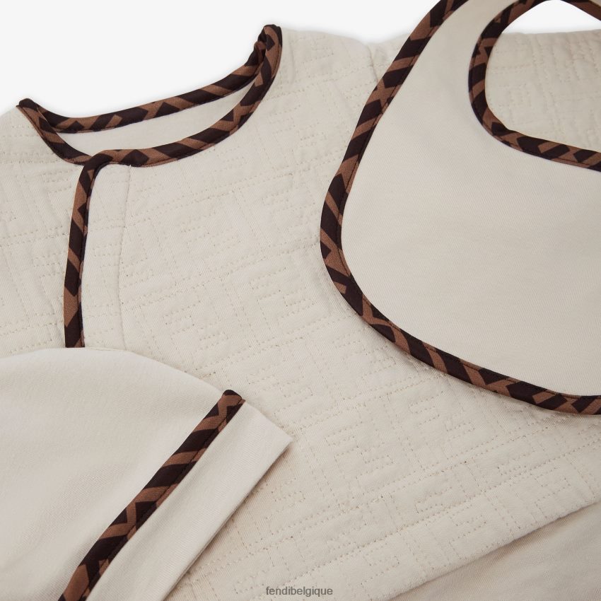 vêtements Fendi ensemble bébé en coton matelassé mode enfants 8X8J2J2836 Fendi Sac