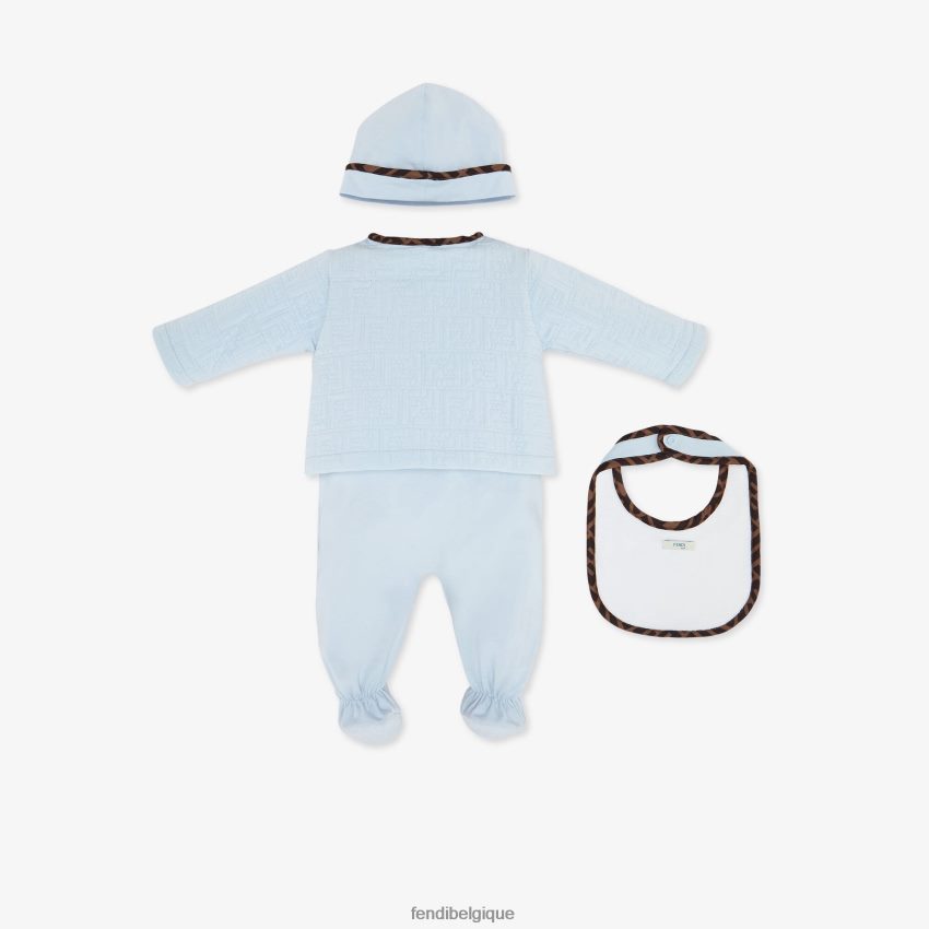 vêtements Fendi ensemble bébé en coton matelassé mode enfants 8X8J2J2837 Fendi Belgique