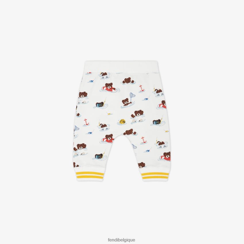 vêtements Fendi pantalon en jersey à imprimé multiple multicolore enfants 8X8J2J2800 Fendi Sac
