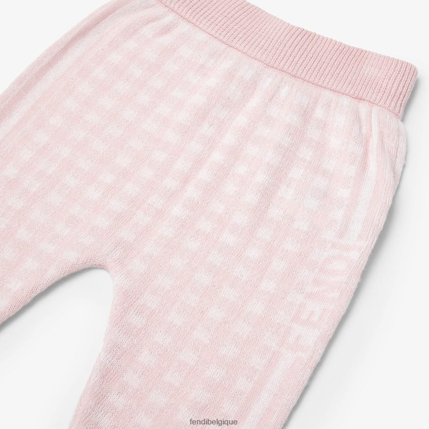 vêtements Fendi pantalon en maille de coton et cachemire multicolore enfants 8X8J2J2813 Fendi Belgique