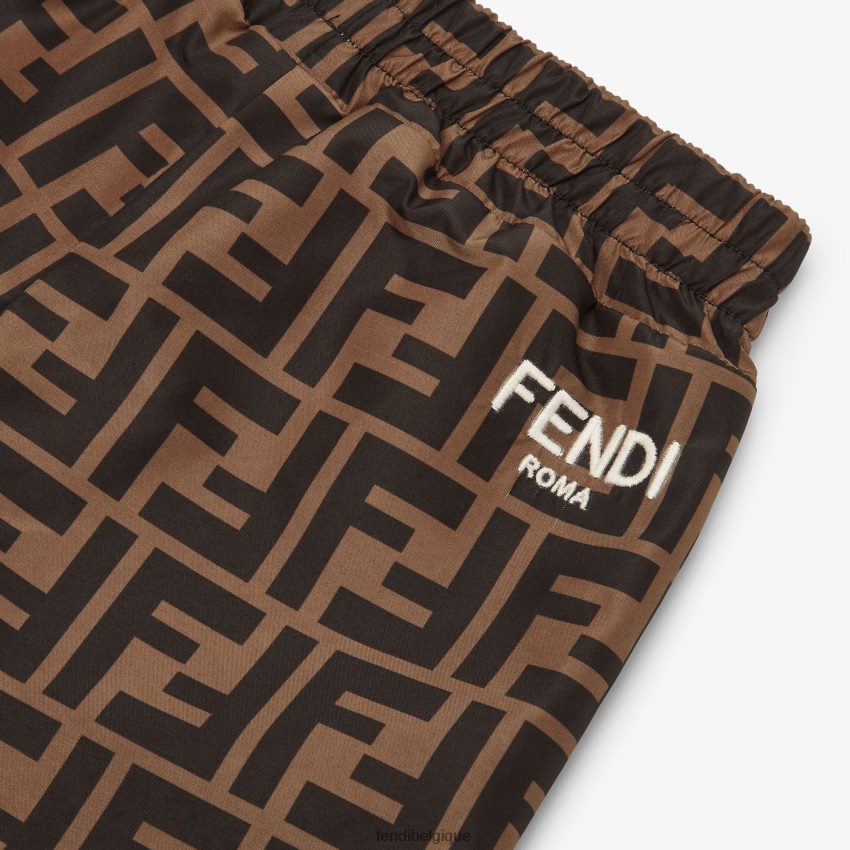 vêtements Fendi pantalon réversible en polaire et nylon ff bleu clair enfants 8X8J2J2817 Fendi Lunette De Soleil