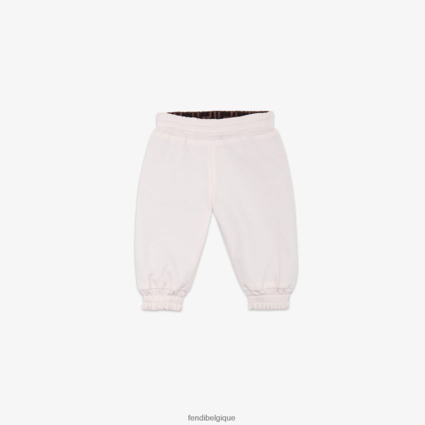 vêtements Fendi pantalon réversible en polaire et nylon ff rose enfants 8X8J2J2818 Fendi Sac
