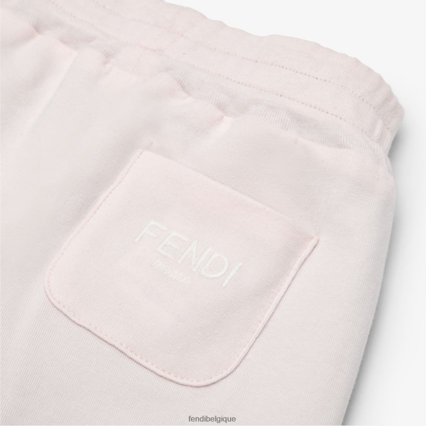 vêtements Fendi pantalon réversible en polaire et nylon ff rose enfants 8X8J2J2818 Fendi Sac