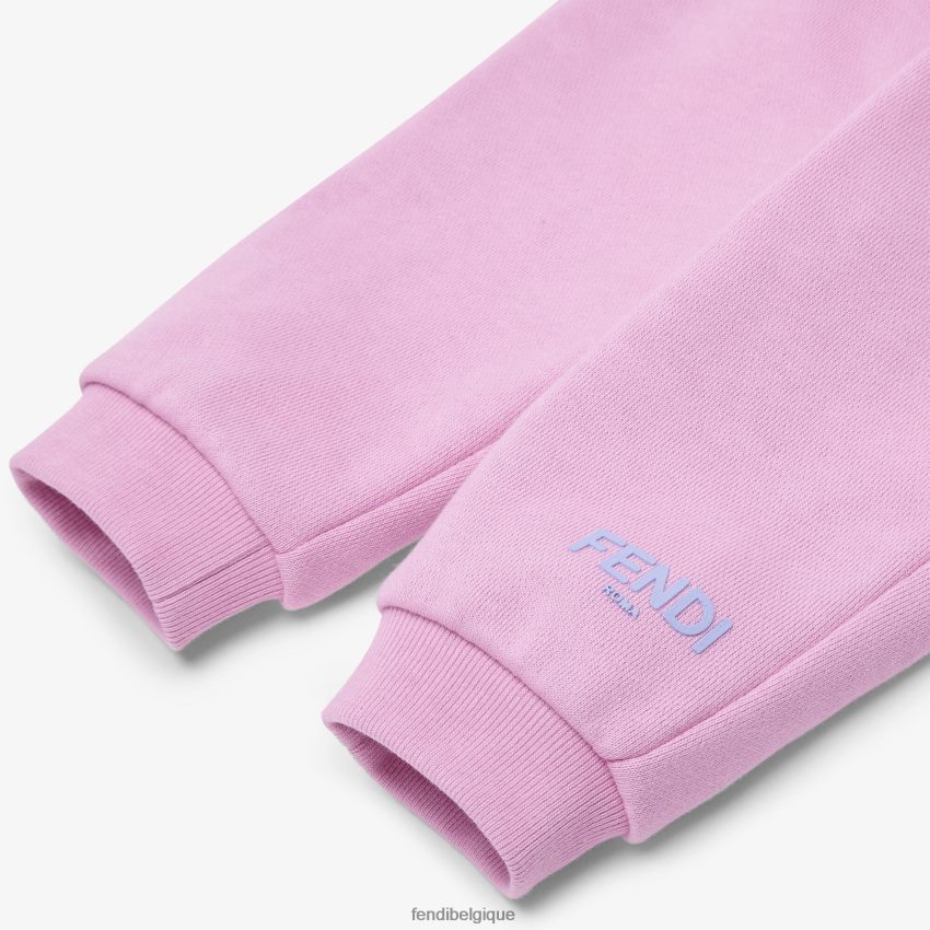 vêtements Fendi pantalon roma en jersey lilas violet enfants 8X8J2J2801 Fendi Belgique