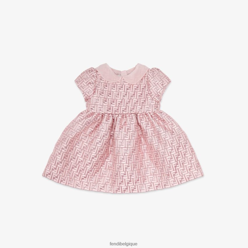 vêtements Fendi robe bébé en jacquard rose enfants 8X8J2J2763 Fendi Lunette De Soleil