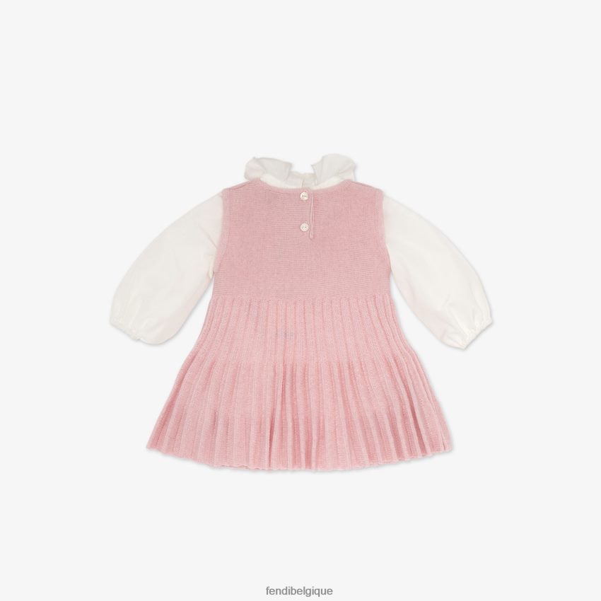 vêtements Fendi robe bébé en tricot rose enfants 8X8J2J2756 Fendi Belgique