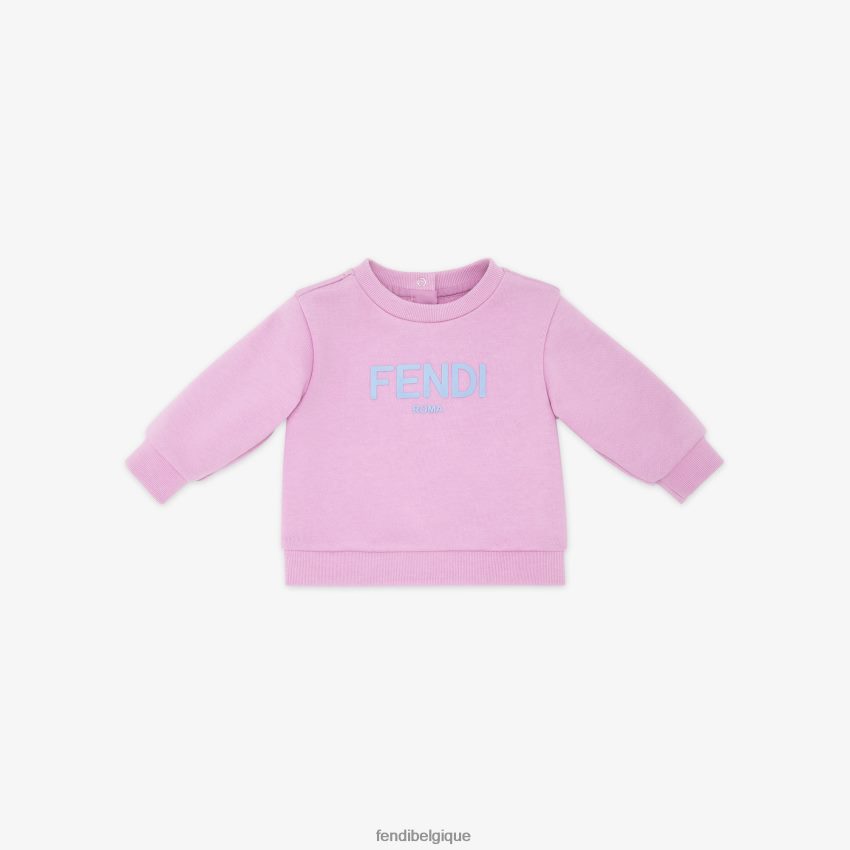 vêtements Fendi sweat roma en jersey lilas violet enfants 8X8J2J2799 Fendi Lunette De Soleil