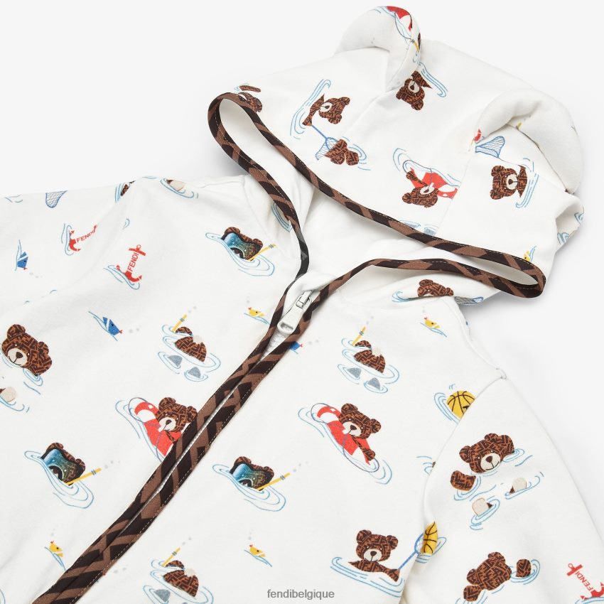 vêtements Fendi sweat-shirt en jersey multicolore enfants 8X8J2J2776 Fendi Sac