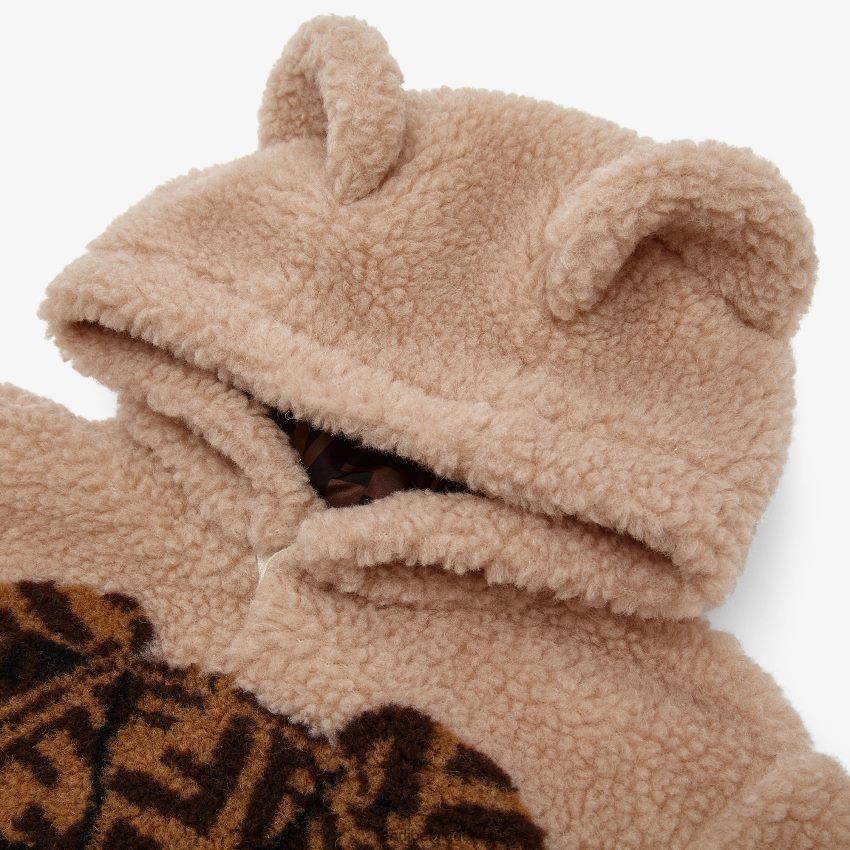 vêtements Fendi sweat-shirt ours en laine beige enfants 8X8J2J2751 Fendi Lunette De Soleil