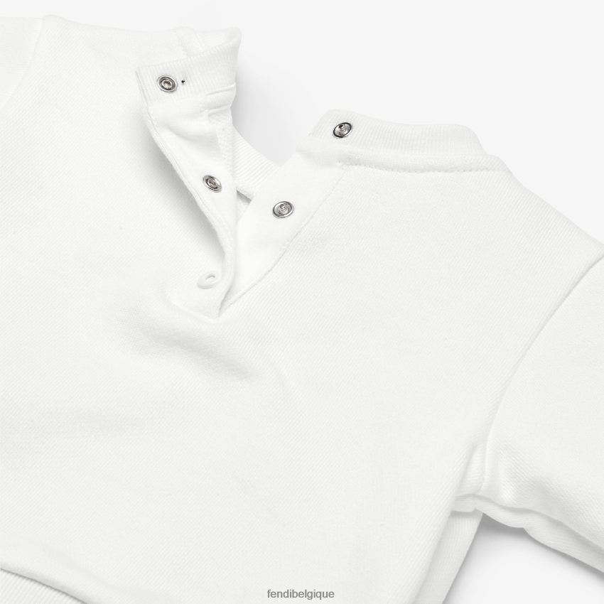 vêtements Fendi sweat-shirt rom blanc enfants 8X8J2J2812 Fendi Sac