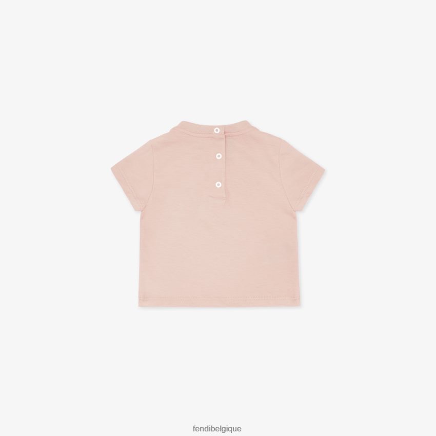 vêtements Fendi t-shirt rome en jersey rose enfants 8X8J2J2811 Fendi Lunette De Soleil