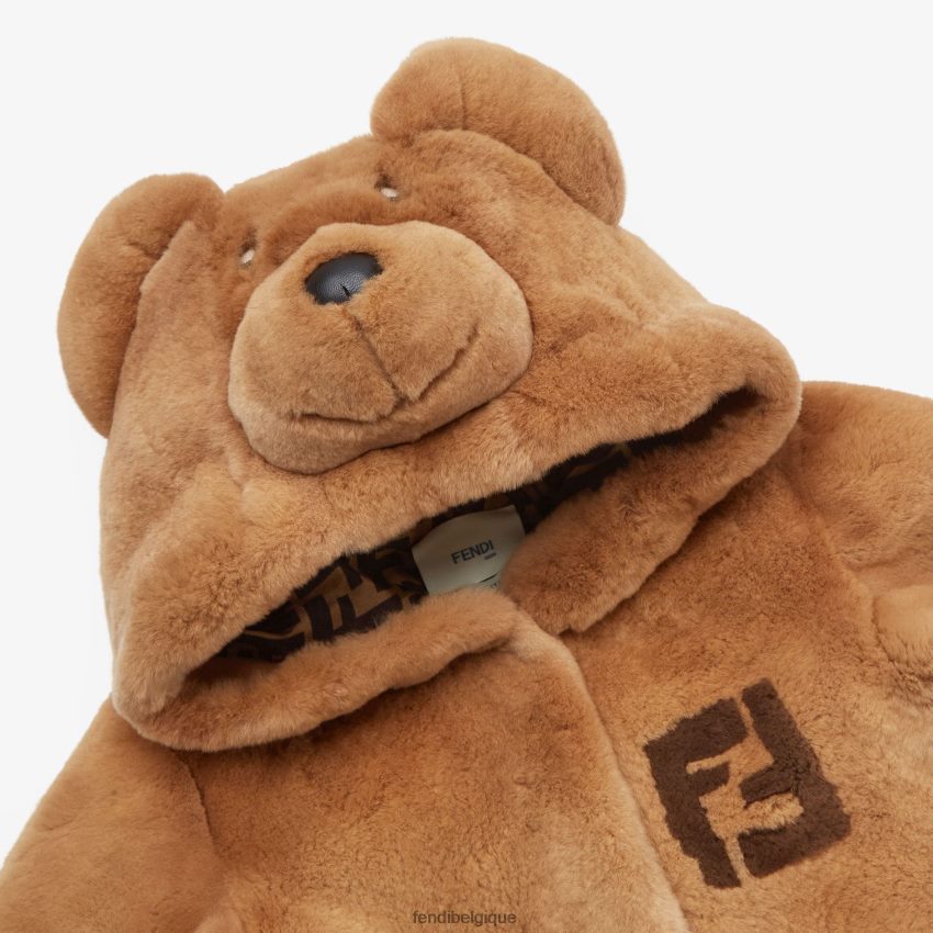 vêtements Fendi tabac colosheamink ours en peluche onesie mode enfants 8X8J2J2828 Fendi Belgique