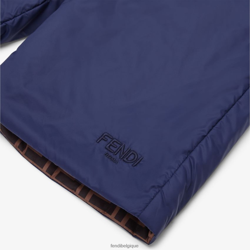 vêtements Fendi bermuda réversible en nylon et ff bleu enfants 8X8J2J2965 Fendi Sac