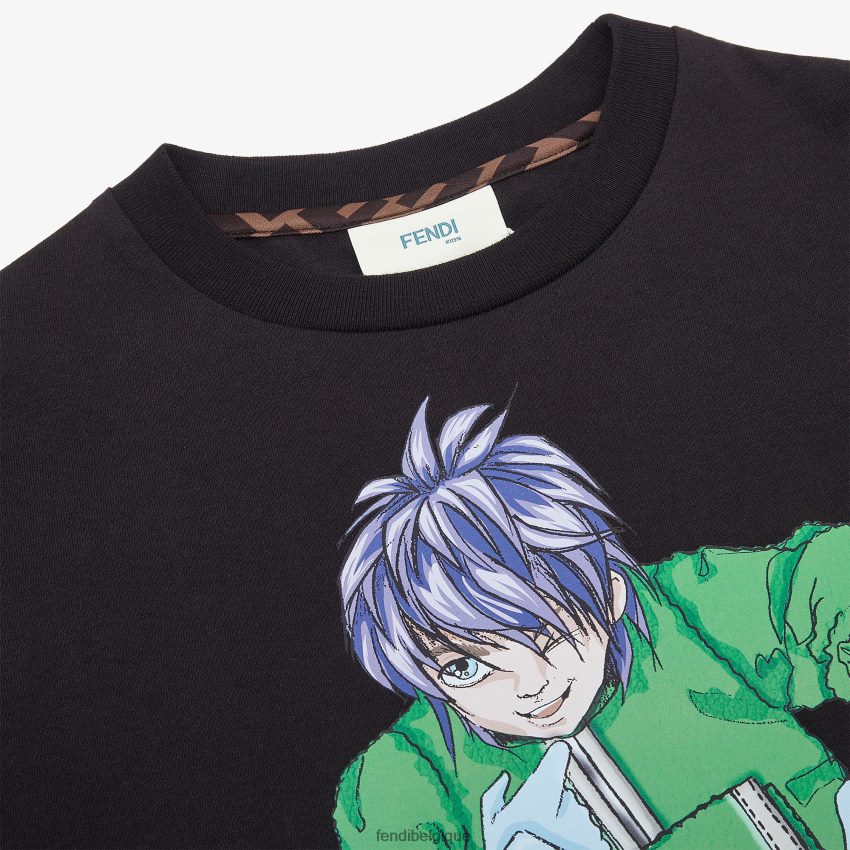 vêtements Fendi t-shirt junior multijersey multicolore enfants 8X8J2J2956 Fendi Sac