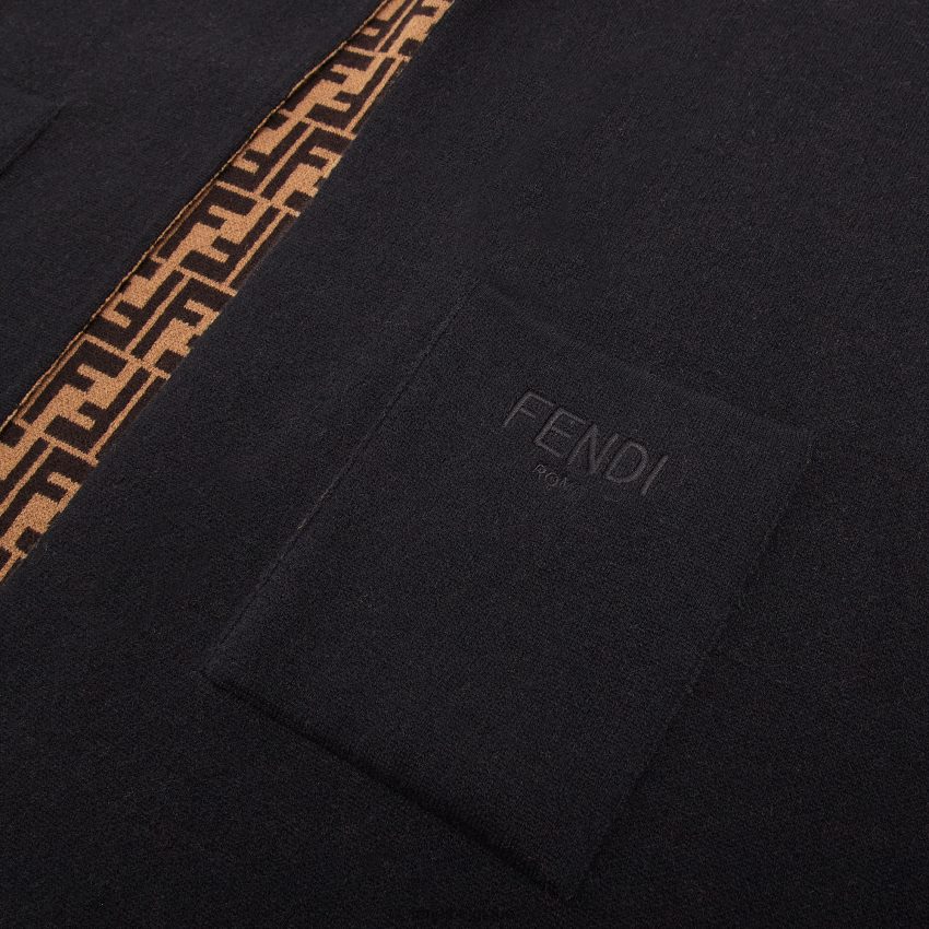 vêtements Fendi cape réversible à logo noir enfants 8X8J2J2861 Fendi Belgique