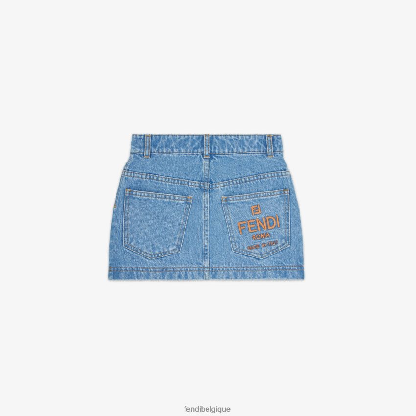 vêtements Fendi jupe en jean junior bleu enfants 8X8J2J2922 Fendi Lunette De Soleil