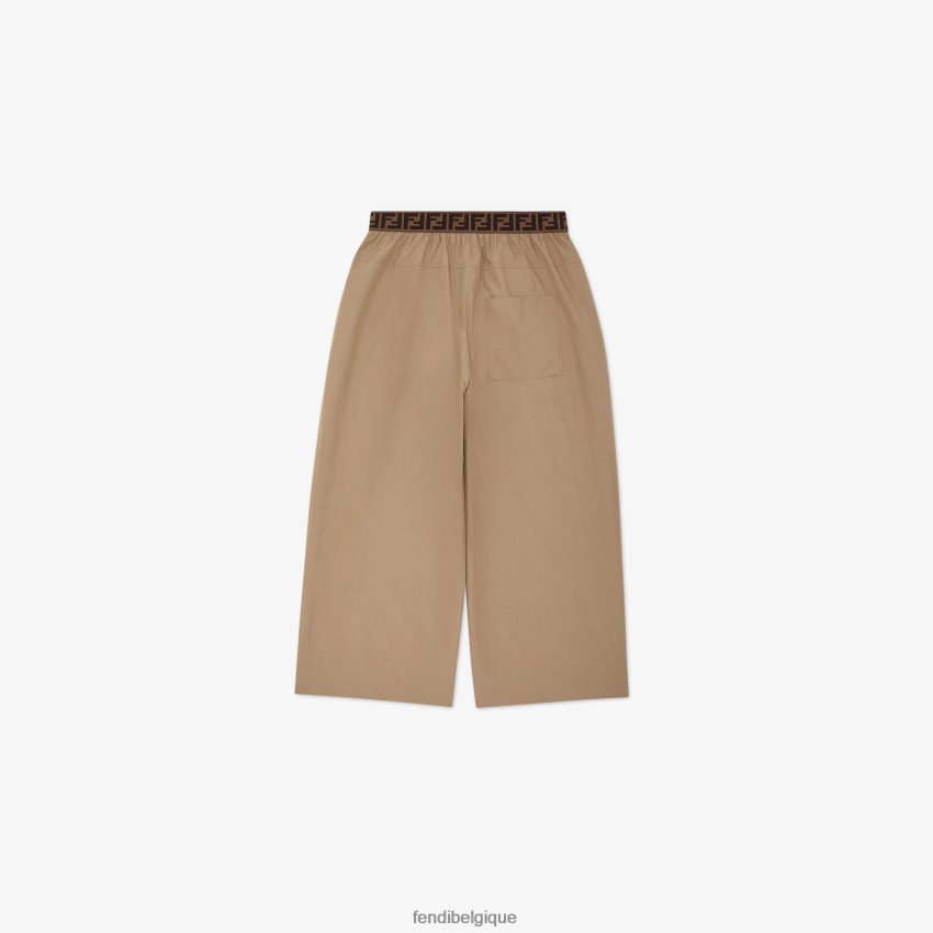 vêtements Fendi pantalon en coton et nylon beige enfants 8X8J2J2934 Fendi Lunette De Soleil