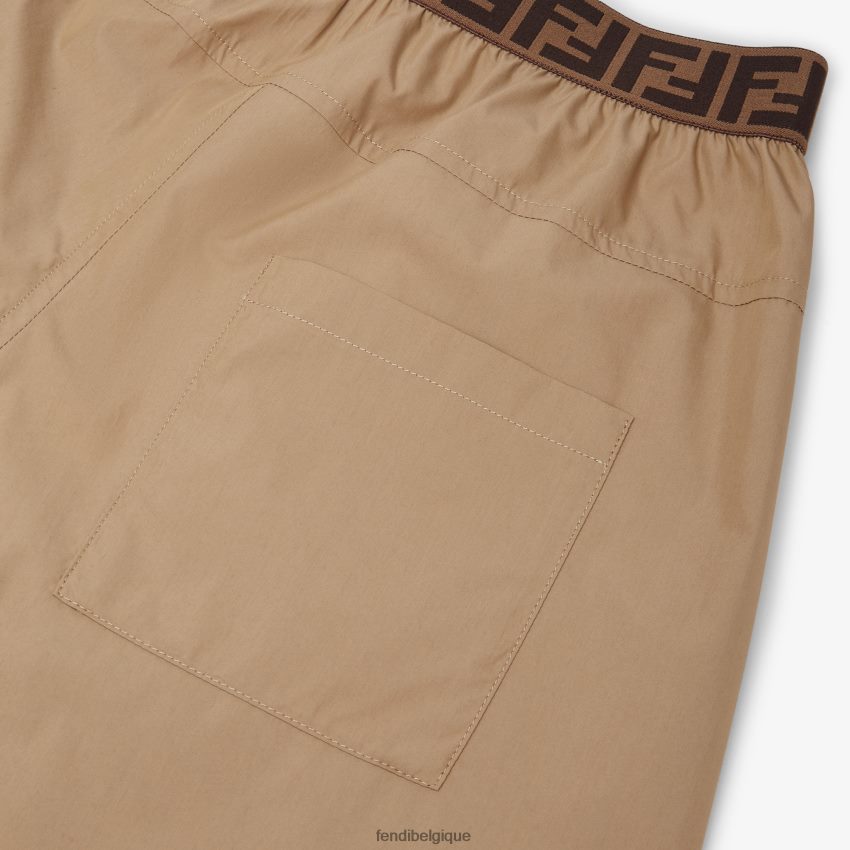 vêtements Fendi pantalon en coton et nylon beige enfants 8X8J2J2934 Fendi Lunette De Soleil