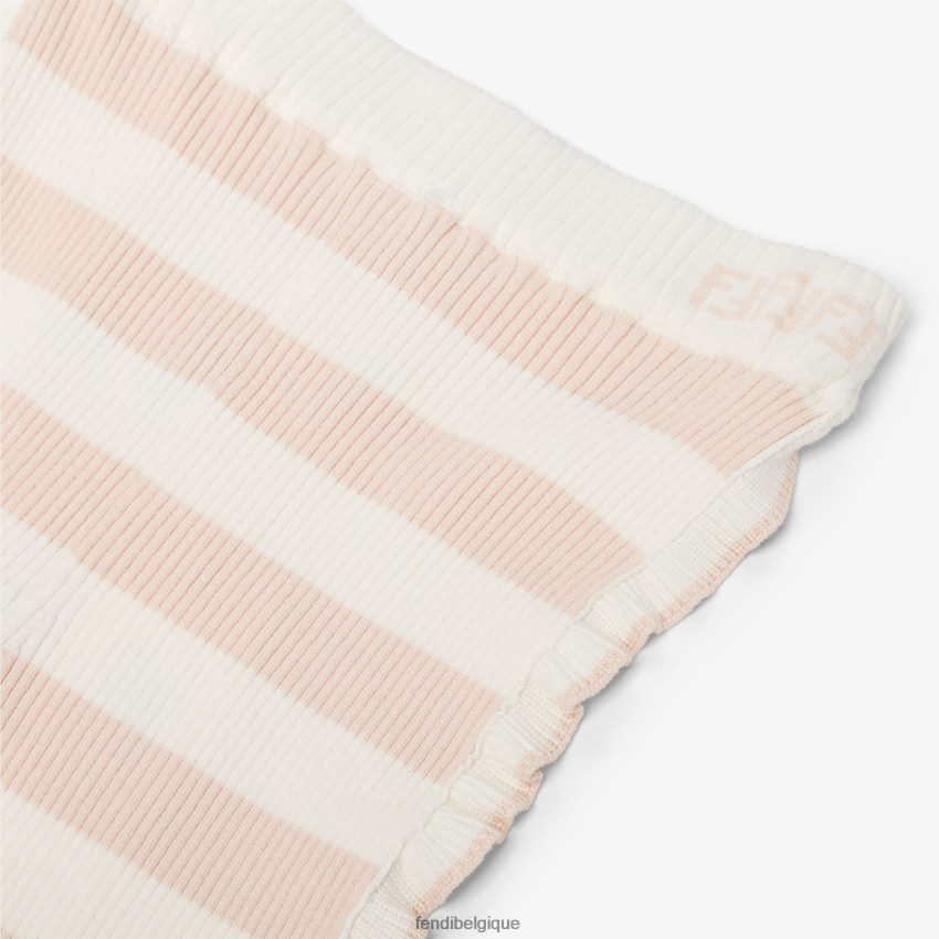 vêtements Fendi pantalon en tricot crème rose enfants 8X8J2J2892 Fendi Lunette De Soleil
