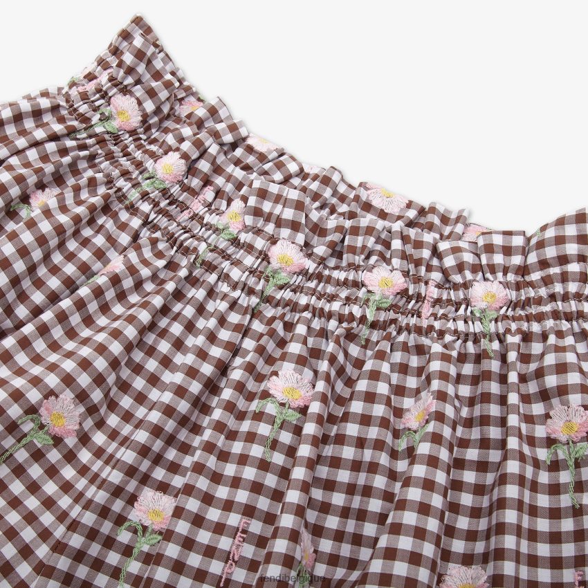 vêtements Fendi short en coton multicolore enfants 8X8J2J2933 Fendi Belgique