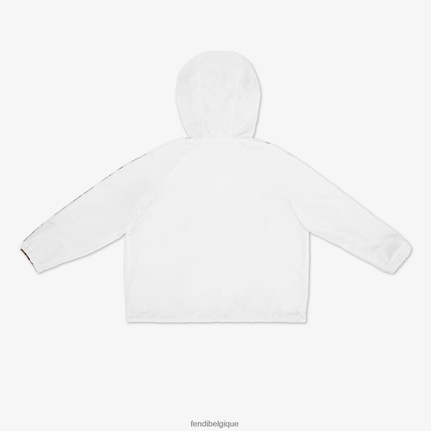 vêtements Fendi coupe-vent junior réversible avec logo blanc enfants 8X8J2J2926 Fendi Sac