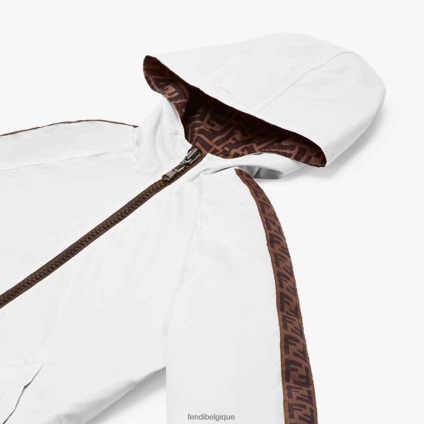 vêtements Fendi coupe-vent junior réversible avec logo blanc enfants 8X8J2J2926 Fendi Sac