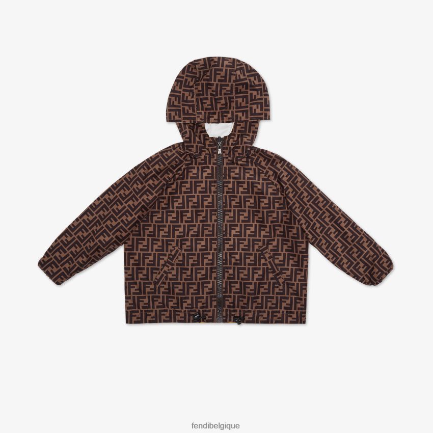 vêtements Fendi coupe-vent junior réversible avec logo blanc enfants 8X8J2J2926 Fendi Sac